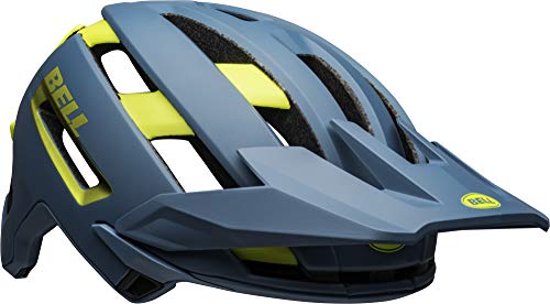 BELL Super Air MIPS Casco para Bicicleta de montaña, Hombre, Azul Mate/Azul Brillante, L | 58-62cm