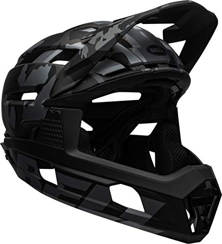 BELL Super Air R MIPS Casco de Bicicleta de montaña, Hombre, Camuflaje Mate y Negro Brillante, L | 58-62cm