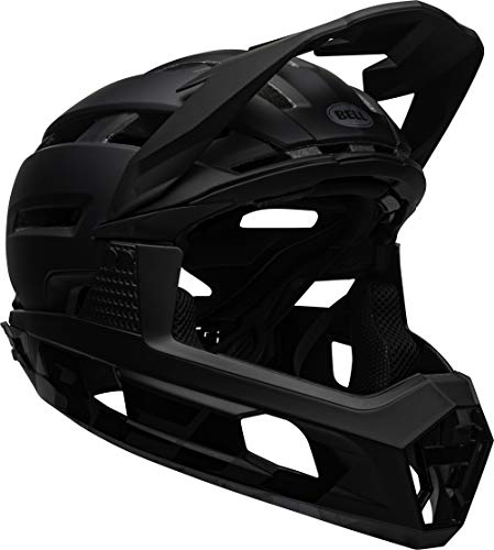 BELL Super Air R MIPS Casco de Bicicleta de montaña, Hombre, Mate/Rojo Brillante/Gris, L | 58-62cm