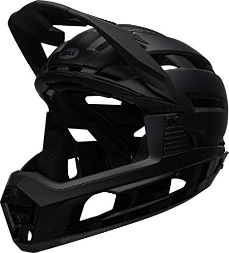 BELL Super Air R MIPS Casco de Bicicleta de montaña, Hombre, Mate/Rojo Brillante/Gris, L | 58-62cm