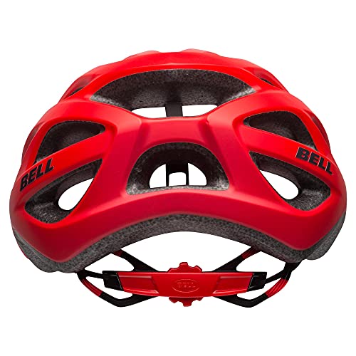 BELL Tracker - Casco de Ciclismo, Color Rojo y Negro Mate