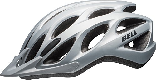 BELL Tracker Casco de Ciclismo, Unisex, Plata Mate, Talla única