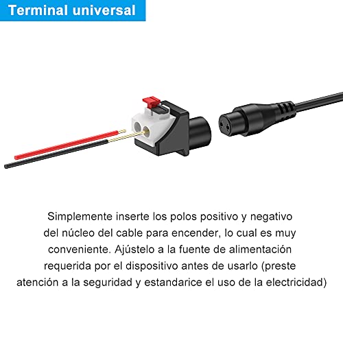 BERLS AC a DC 24W Transformador 5V 6V 7V 8V 9V 10V 11V 12V 13V 14V 15V 16V 17V 18V 19V 20V Adaptador de Fuente Alimentación con Cable Positivo a Negativo y 9 Puertos Incluir Tipo C Micro - MAX 3000mA