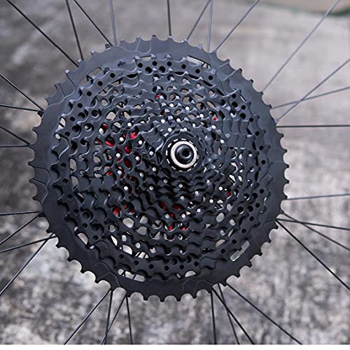 Berrywho Dientes Velocidad De Pedaleo Cassette De La Bici Rueda Libre De Rueda Motriz 12 9-50t Velocidad Compatible Con Xd Negro