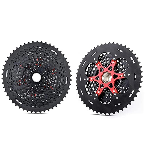 Berrywho Dientes Velocidad De Pedaleo Cassette De La Bici Rueda Libre De Rueda Motriz 12 9-50t Velocidad Compatible Con Xd Negro