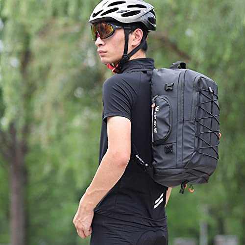 BESPORTBLE 3 en 1 Bolsa Impermeable para Bicicleta Bolsa de Sillín para Bicicleta Bolsa de Hombro para Asiento Trasero de Bicicleta Bolsa de Almacenamiento para Bicicleta Bolsa Trasera para