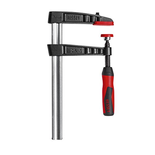 Bessey TG10-2K Temperguss-Schraubzwinge TG TG-2K - Abrazadera de tornillo de hierro fundido maleable, multicolor, 100/50 mm