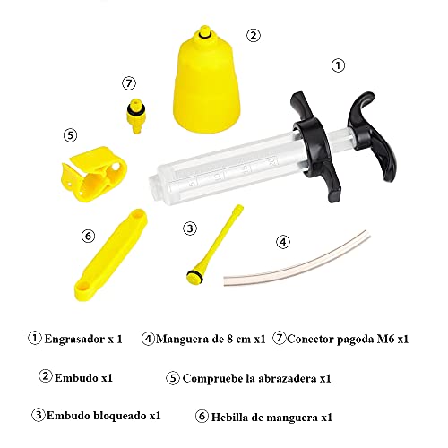 Bestgle Kit Sangrado Frenos Kit de Purga de Frenos de Disco Bicicleta Profesional Freno hidráulico de Disco Aceite Mineral Juego de Servicio de Purga Accesorio de Ciclismo