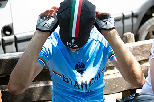 Bianchi Milano Gorra de Ciclismo Unisex de neón, Unisex, Gorra de Ciclismo, 01698604200C000.07 4000, Negro, Talla única