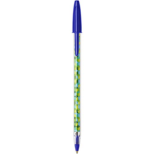 BIC Cristal Collection Stylos- Bolas de punta media (1,0 mm), color negro y azul