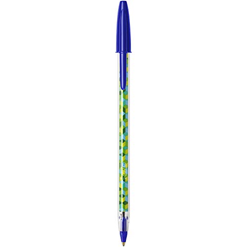 BIC Cristal Collection Stylos- Bolas de punta media (1,0 mm), color negro y azul