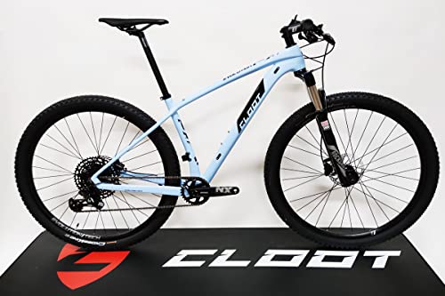 Bicicleta Carbono 29 CLOOT Evolution 9.1 Eagle NX 1X12 Boost, Horquilla Rockshox Recon, Frenos hidráulicos Shimano. MTB Carbono Hombre y Mujer (Talla M (163-178))