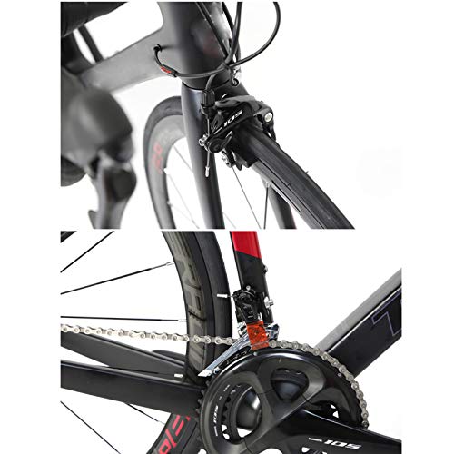 Bicicleta de carretera de fibra de carbono superligera con ruedas 700C, bicicleta de 22 velocidades, frenos de disco dobles, bicicletas de carreras, para entusiastas de los deportes y el ciclismo