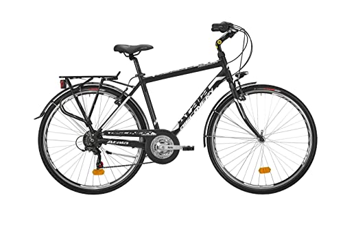 Bicicleta de ciudad Atala Discovery S 18 velocidades color negro/blanco talla 54