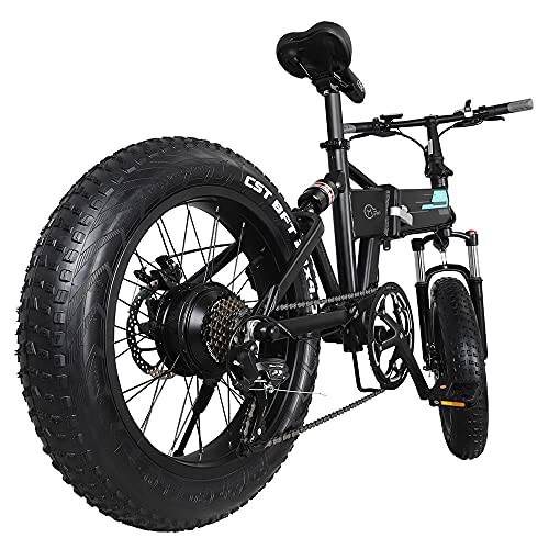 Bicicleta de Montaña, Bicicleta Adulto, Bicicleta Montaña Mujer FIIDO M1 Pro, e Bike MTB, ebike montaña 20" Fat Bike, batería de 48V 12,8Ah, Sistema de transmisión de 7 velocidades