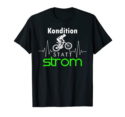 Bicicleta de montaña en lugar de electricidad, regalo divertido Camiseta