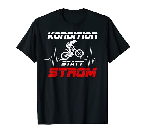 Bicicleta de montaña en lugar de electricidad, regalo divertido Camiseta