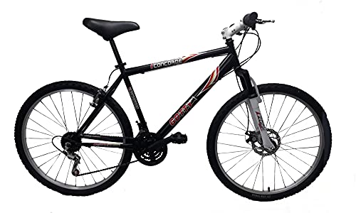 Bicicleta de montaña Gotty Modelo Concorde, Cuadro 26" Caballero, 18 velocidades, con suspensión Delantera, Freno de Disco, Equipo de luz Delantera y Trasera.