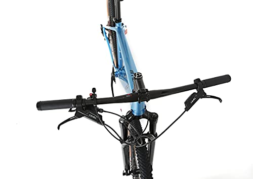 Bicicleta de montaña ICe MT10 Cuadro de Fibra de Carbono, Rueda 29', monoplato, 12V (Azul, 19')