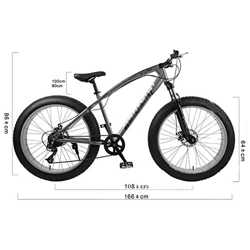 Bicicleta de montaña Montaña de la bicicleta MTB adulto agua motos de nieve Bicicletas for hombres y mujeres 24IN ruedas ajustables velocidad doble freno de disco ( Color : Orange , Size : 7 speed )