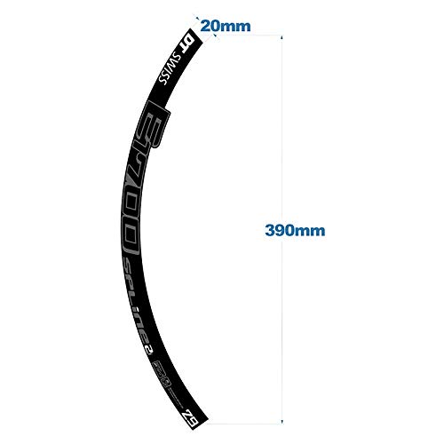 Bicicleta de montaña Spline Spline Set Etiqueta Decoración de la Bicicleta Pegatina de Anillo de rima Impermeable Primero de Sol MTB Calcomanías Rim Pegatinas Completo Cinta (Color : 29er Red)