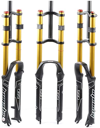 Bicicleta de montaña Tenedor de suspensión 26 / 27.5 / 29 pulgadas, Viaje 130 mm Doble hombro Doble Rappel Rappelling Amortiguador Amortiguador Accesorios de montaje de bicicletas ( Color : 29 inch )