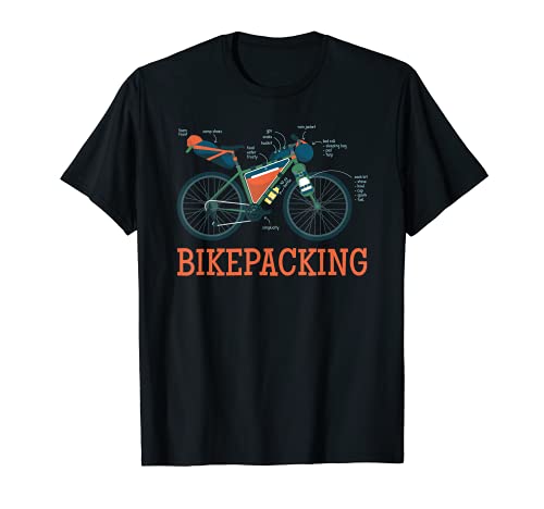 Bicicleta Embalaje Ilustración Lectura Bicicleta Touring Camiseta