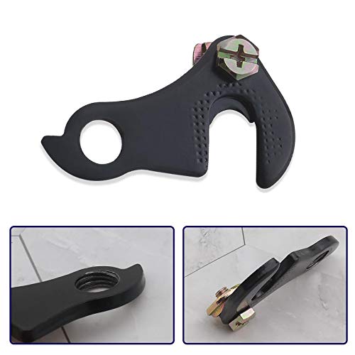 bicicleta engranaje trasero Mech desviador suspensión negro aleación de aluminio Tailhook Dropout adaptador con perno para la mayoría de bicicletas MTB