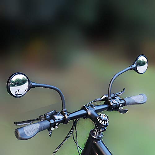Bicicleta Espejo, Espejos Retrovisores, 360° Adjustable para Bicicleta Manillar,Espejo Retrovisor Bicicleta ,Ángulo Amplio para Carretera Montaña