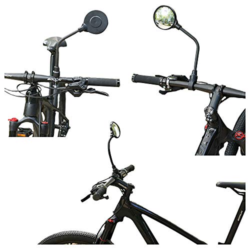 Bicicleta Espejo, Espejos Retrovisores, 360° Adjustable para Bicicleta Manillar,Espejo Retrovisor Bicicleta ,Ángulo Amplio para Carretera Montaña