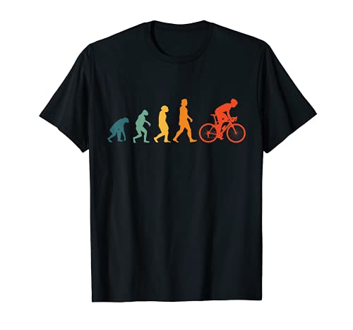 Bicicleta Evolución Clásico Ciclista Retro Evolution Camiseta