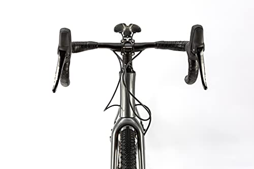 Bicicleta Gravel ICe GV10, Cuadro en Fibra de Carbono, con monoplato de 11v, Color: Gris Antracita (51')