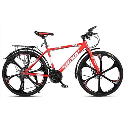 Bicicleta para joven Bicicletas De carretera Carretera Bicicletas Mountain Bike MTB adultos de la bicicleta de velocidad ajustable for hombres y mujeres de 26 pulgadas ruedas doble freno de disco Bici