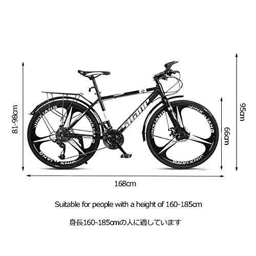 Bicicleta para joven Bicicletas De carretera MTB camino de la bicicleta bicicletas de montaña de la bici adulta de velocidad ajustable for hombres y mujeres de 26 pulgadas ruedas doble freno de disco