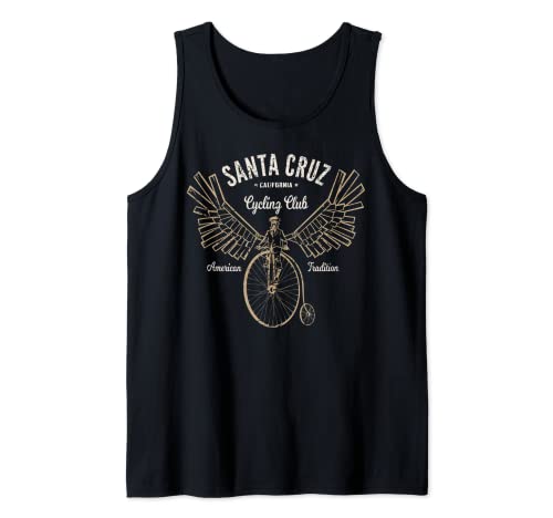 Bicicleta Steampunk Flying Winged Santa Cruz Penny Farthing Camiseta sin Mangas