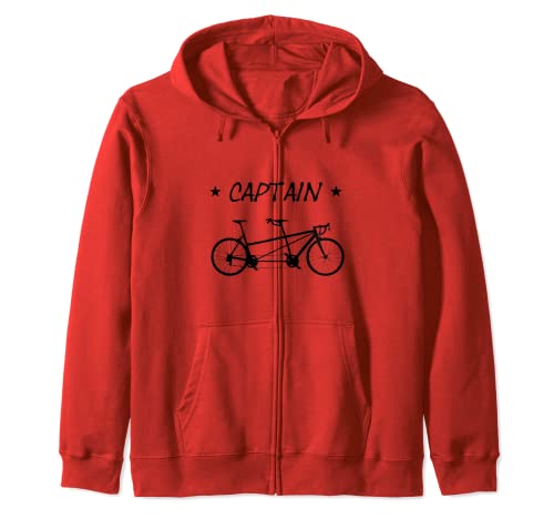 Bicicleta tándem Capitán Bicicleta para dos personas Sudadera con Capucha