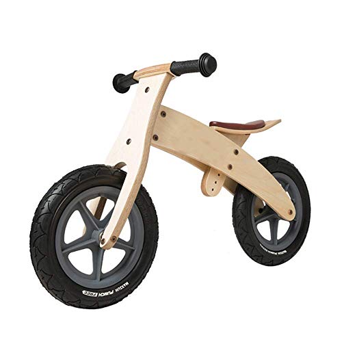 Bicicletas, Bicicletas Balance de Madera Niños No Hay Necesidad de Neumáticos, sin Pedal de la Bicicleta Caminar 2-6 años Uso de Niños,Beige