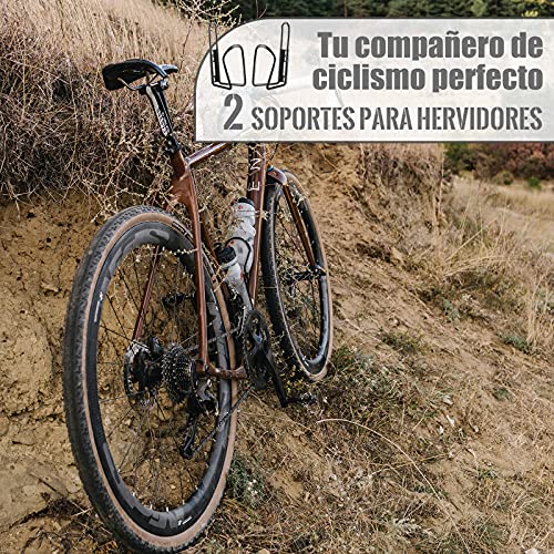 Bicicletas Portabidones, [2 Piezas] Diyife Portabidónes para Bicicletas, Ajustable Portabidón de Bicicleta con Ajuste de fijación de Tornillo Seguro para MTB, Cochecitos de bebé y Sillas de Ruedas