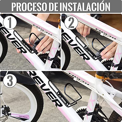 Bicicletas Portabidones, [2 Piezas] Diyife Portabidónes para Bicicletas, Ajustable Portabidón de Bicicleta con Ajuste de fijación de Tornillo Seguro para MTB, Cochecitos de bebé y Sillas de Ruedas