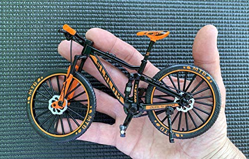 BicycleCrazy Figura de bicicleta en miniatura (escala 1:10), color naranja