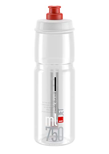 Bidón ELITE Jet Transparente/Rojo, 750 ml