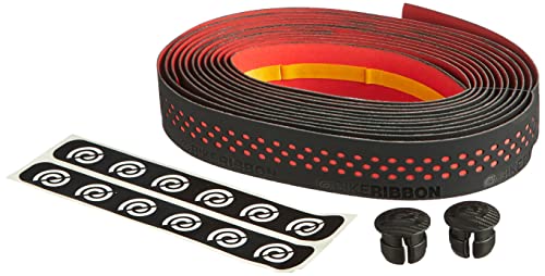 Bike Ribbon DR44, Juego de cintas, Negro (negro/rojo), talla única