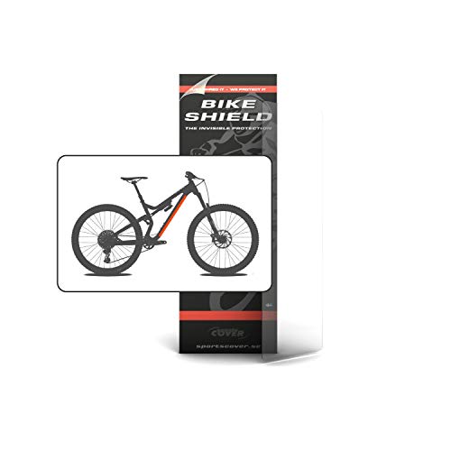 Bike Shield Down Tube Kit de Escudo, Unisex, Transparente, L