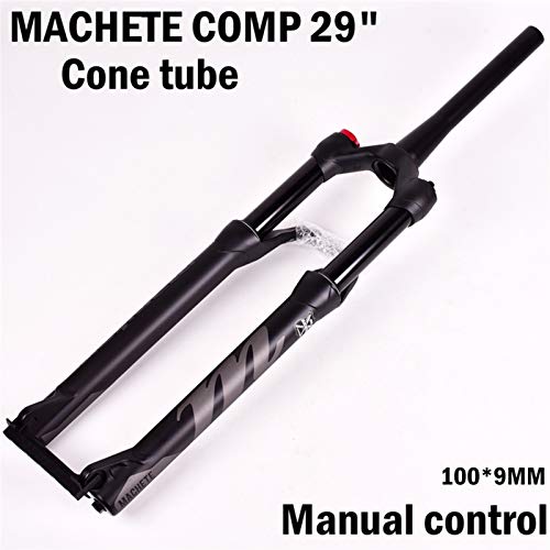 Bike Suspension Forks Bifurcación de bicicleta manitou machete comp marvel 27.5 29er talla de aire Forks Mountain MTB Bike Fork Suspension Oil and Gas Fork SR Suntour Steerer cónico y carretilla front