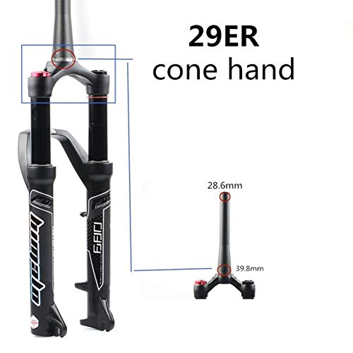 Bike Suspension Forks Tenedor de bicicletas 27.5 / 29er Tenedor Puente trasero Air MTB BIKE FORK SUSPENSION ACEITE Y TENIVA DE GAS PARA MANITOU MACHETE COMP Steerer cónico y carretilla frontal de dire