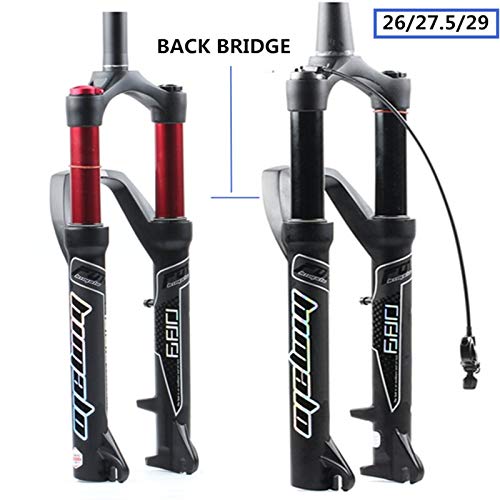 Bike Suspension Forks Tenedor de bicicletas 27.5 / 29er Tenedor Puente trasero Air MTB BIKE FORK SUSPENSION ACEITE Y TENIVA DE GAS PARA MANITOU MACHETE COMP Steerer cónico y carretilla frontal de dire