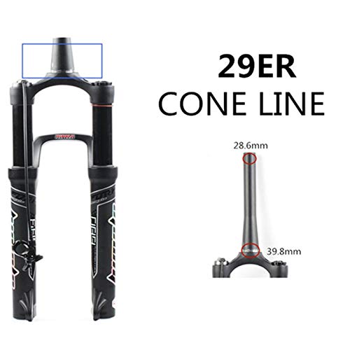 Bike Suspension Forks Tenedor de bicicletas 27.5 / 29er Tenedor Puente trasero Air MTB BIKE FORK SUSPENSION ACEITE Y TENIVA DE GAS PARA MANITOU MACHETE COMP Steerer cónico y carretilla frontal de dire