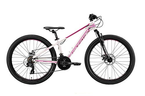 BIKESTAR Bicicleta de montaña Hardtail de Aluminio, 21 Marchas Shimano 26" Pulgadas | Mountainbike con Frenos de Disco Cuadro 13" MTB | Blanco