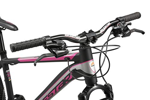 BIKESTAR Bicicleta de montaña Hardtail de Aluminio, 21 Marchas Shimano 26" Pulgadas | Mountainbike con Frenos de Disco Cuadro 16" MTB | Negro