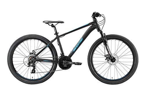 BIKESTAR Bicicleta de montaña Hardtail de Aluminio, 21 Marchas Shimano 26" Pulgadas | Mountainbike con Frenos de Disco Cuadro 16" MTB | Negro Azul